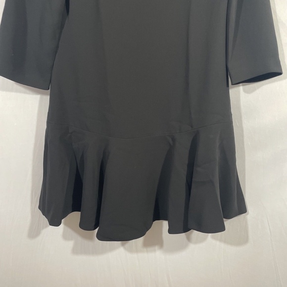 NWT $348 kate spade new york [ 2 ] Flounce Crepe‎ Mini Dress in Black - Picture 10 of 13